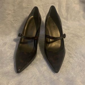Nine West brown/black heel